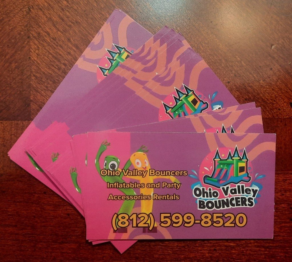 Ohio Valley Bouncers business cards